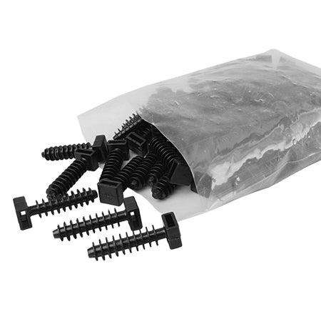 100 x Cable Tie Wall Plugs - 9mm
