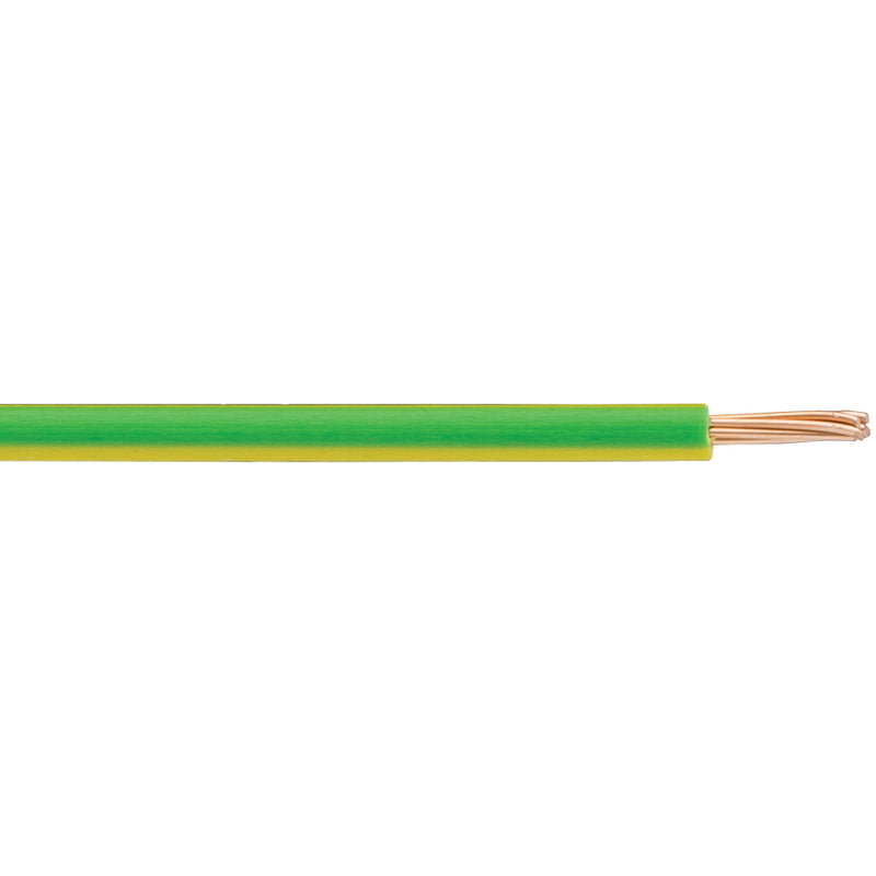 2.5mm 24A Single Core Cable 100M - Green / Yellow