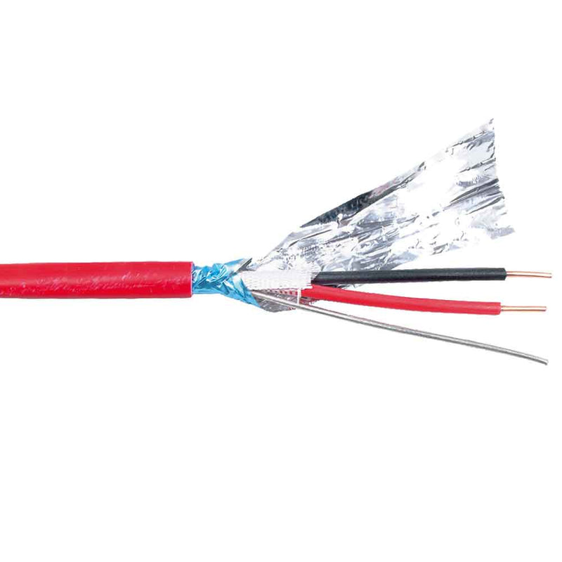 1.5mm 2 Core & Earth Jayflame Standard Fire Performance Cable Red - 100M Drum