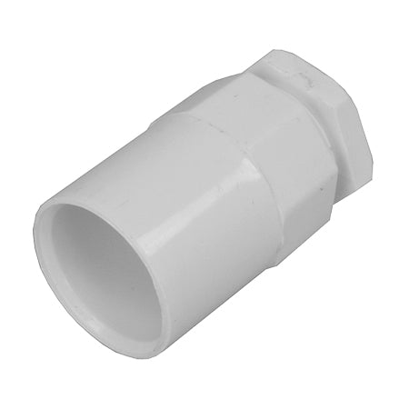 PVC Conduit Male Adaptor 25mm - White
