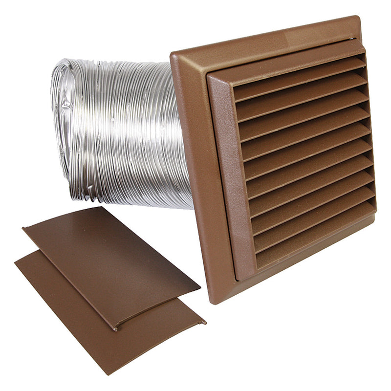 Ducting Wall Fixing Kit - 4 Inch - Brown