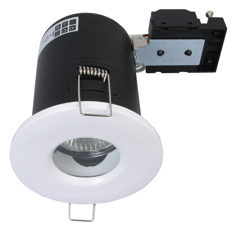 GU10 Shower Fire Rated Downlight - White