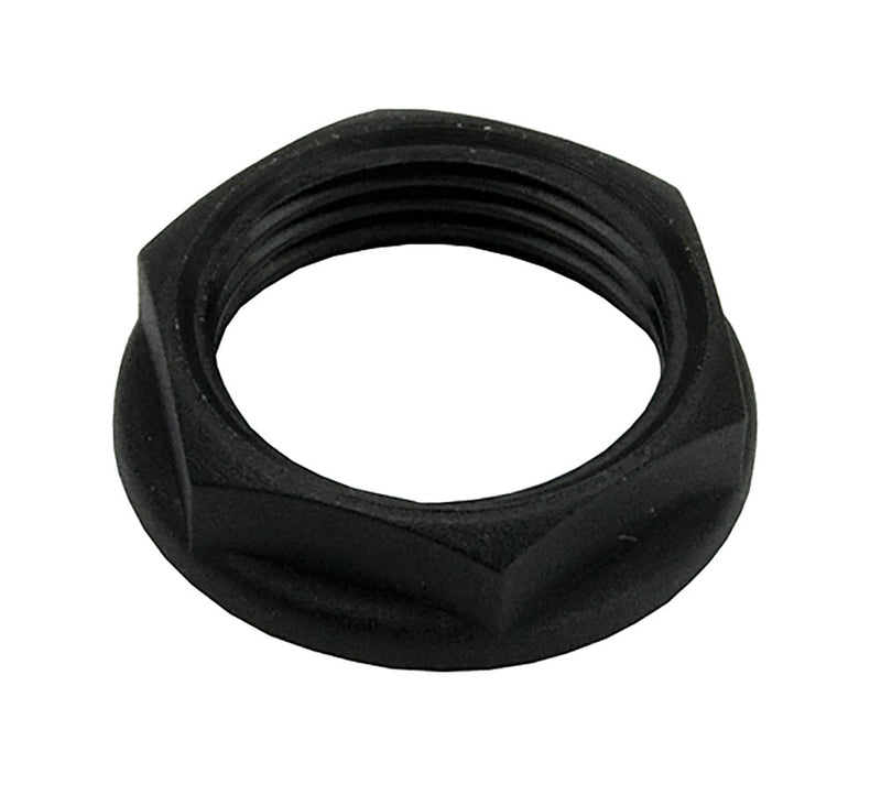 PVC Conduit Lock Nut 20mm - Black