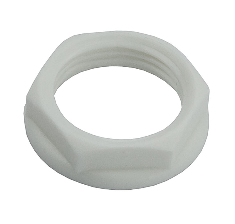 PVC Conduit Lock Nut 20mm - White