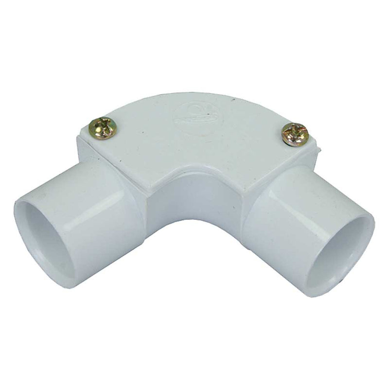 PVC Conduit Inspection Elbow 20mm - White
