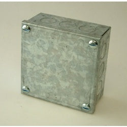 Galvanised Adaptable Knockout Box - 100 x 100 x 50mm