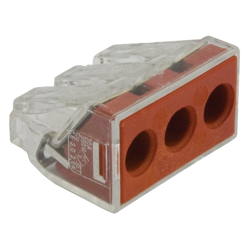 Wago 773 Series 25 - 60mm 3 Pole Push Wire Connector